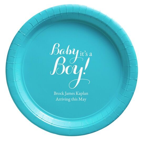 Baby It's A Boy Paper Plates